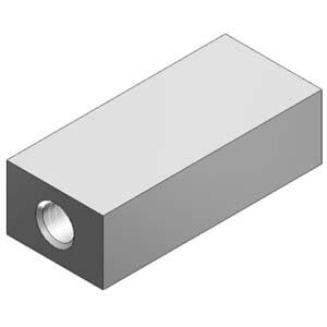 SYJ5000-17-4A, SYJ3000/5000/7000, SYJ5000-17-*A, Individual EXH Spacer Assembly for SYJ5000