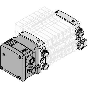VV5QC21-04C8SD0, VQC, VV5QC21-SD, Serial Transmission: EX500 gateway-type