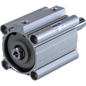 CQ2WA63TF-100DZ, CQ2-Z, C(D)Q2W, Compact Cylinder, Double Acting Double Rod w/Auto Switch Mounting Groove