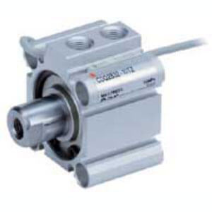 CQ2A16-10S, CQ2-Z, C(D)Q2, Compact Cylinder, Single Acting, Single Rod w/Auto Switch Mounting Groove
