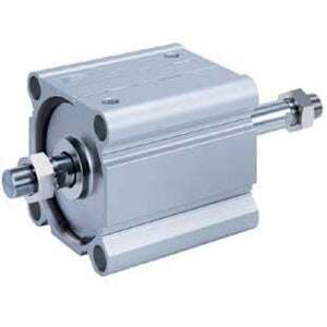 CQ2WB125TF-50DCZ, CQ2-Z, C(D)Q2WB, Compact Cylinder, Double Acting Double Rod, Large Bore w/Auto Switch Mounting Groove