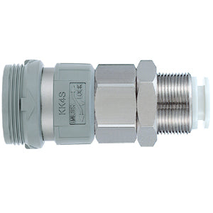 KK3S-08E, KK, KK*S-*E, S-Couplers, Bulkhead Type with One-touch Fitting