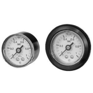G46E-7-01-C, G, G46E, Pressure Gauge, Oil-free, External Parts Copper-free w/Limit Indicator (O.D. 42)