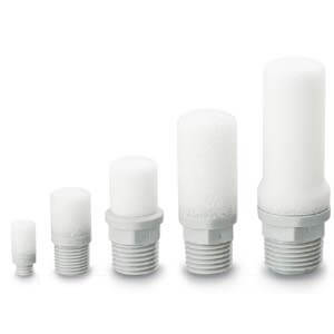 AN15-02, AN, AN05 to 40, Silencer, Compact Resin Type, Male Thread