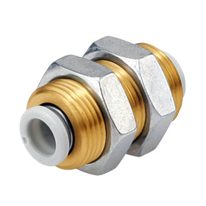 KQ2E07-00N, KQ2 - NEW, Bulkhead Union - KQ2E*-00