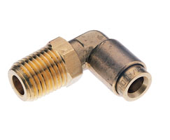 95411421M, Fleetfit Vehicle push-in fitting, Swivel elbow male, 1/2", 3/8" NPT