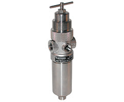 B05-238-M1LA, B05 Series stainless steel filter/regulator, 1/4 PTF, 0.3-8.5 bar, manual drain, 5µm filter element, without gauge