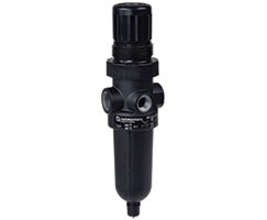 B07-233-M1KA, B07 Series filter/regulator, 1/4 PTF, 0.3-7 bar, manual drain, 5µm filter element, without gauge