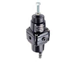 B38-200-B2KA, B38 Series aluminium filter/regulator, 1/4 PTF, 25µm, 0.25-7 bar, manual drain, without gauge