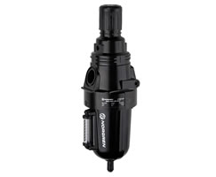 B68G-NNK-AR1-RLN, Olympian Plus filter/regulator, without yoke, 5µm, 0.4-8 bar, automatic drain, without gauge