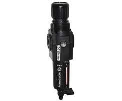 B72G-2AK-QD3-RFN, Excelon filter/regulator, 1/4 PTF, 40µm, 0.3-4 bar, manual drain, without gauge