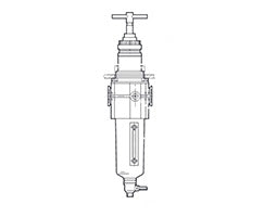 B73G-4AT-QD1-RMG, Excelon filter/regulator, 1/2 PTF, 5µm, 0.3-10 bar, manual drain, with gauge