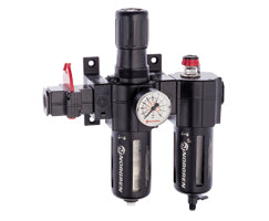BL73-227G, Excelon combination unit (FRL), G1/4, manual drain, 40µm filter element, without shut-off valve
