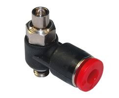 C0KB00405, Pneufit C Push-in fitting, Shrouded banjo, 4mm, M5