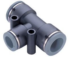 C20600500, Pneufit C Push-in fitting, Union tee, 5/16"