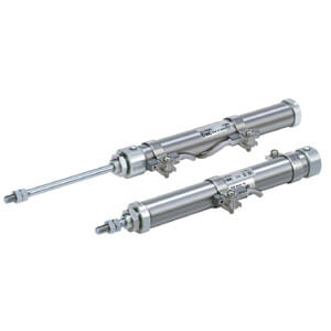 CDJ2B16-30TZ-B, CJ2-Z, C(D)J2-Z, Air Cylinder, Single Acting, Spring Return/Extend