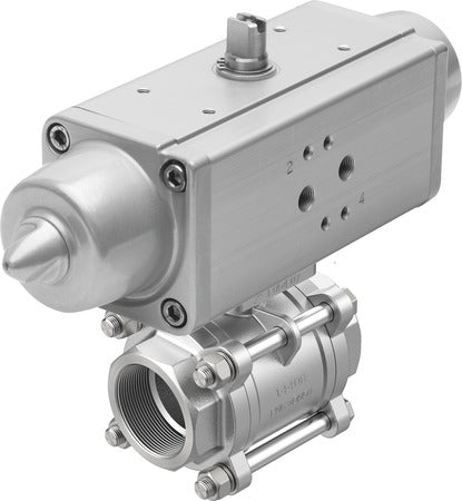 VZBA-1/4"-GG-63-T-22-F0304-V4V4T-PS15-R- Ball valve actuator unit