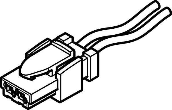 NEBV-HSG2-KN-0.5-N-LE2 Plug socket with cable