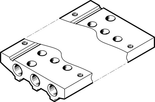 VABM-L1-10AS-M5-3 Manifold rail