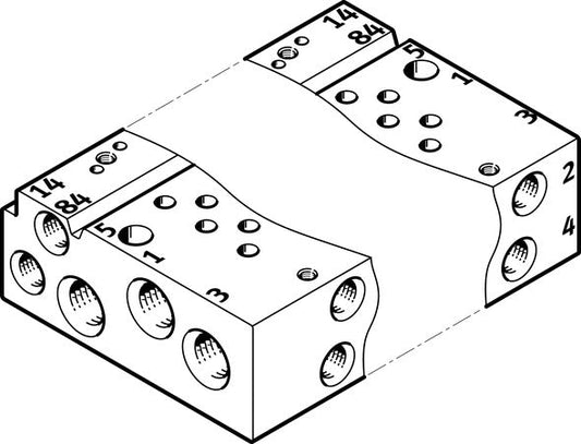 VABM-L1-10AW-M7-4 Manifold rail