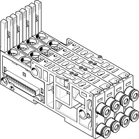 VMPAL-AP-4X10-QS1/4"-2 Sub-base