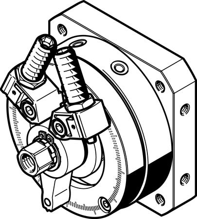 DSM-16-270-P1-FW-A-B Semi-rotary drive