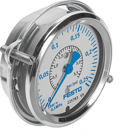 FMA-63-0,25-C Flanged pressure gauge