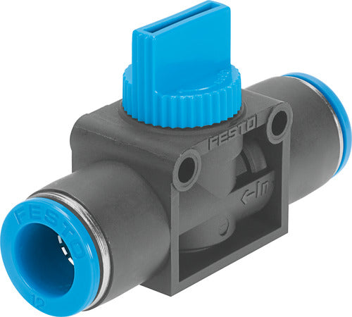 HE-3-QS-1/2-U Shut-off valve