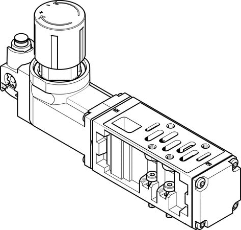 VABF-S1-2-R3C2-C-6 Regulator plate
