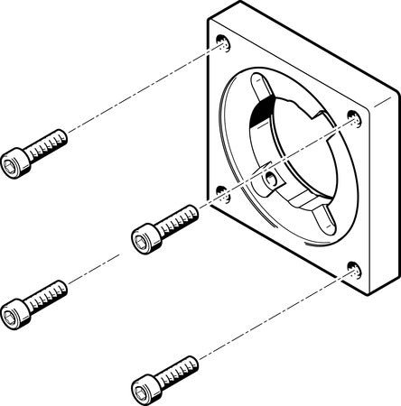 EAMF-A-38A-57A Motor flange