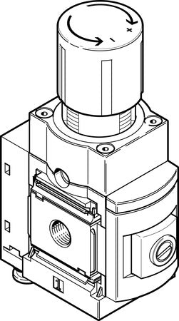 MS6-LRPB-1/2-D2-A8-BD Precision pressure regulator