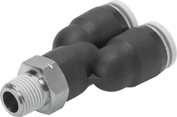 QBY-1/4-1/2-U Push-in Y-fitting