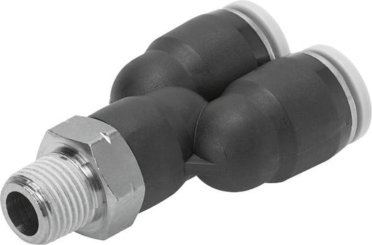 QBY-1/4-1/2-U Push-in Y-fitting