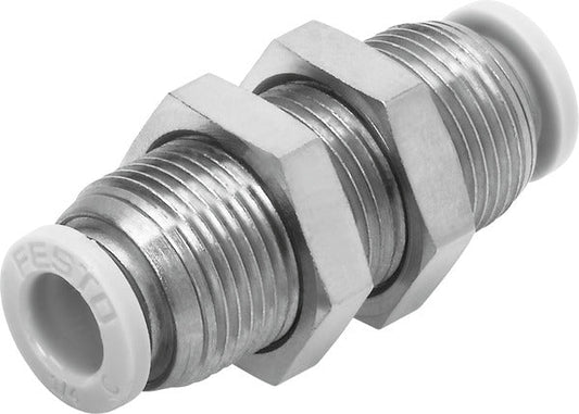 QBS-1/4T-U Push-in bulkhead connector
