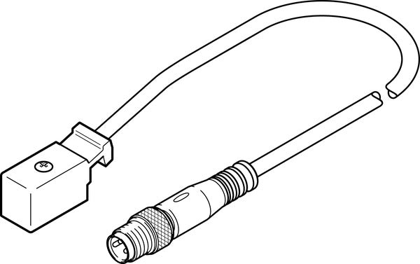 KMYZ-2-24-M8-2,5-LED Connecting cable