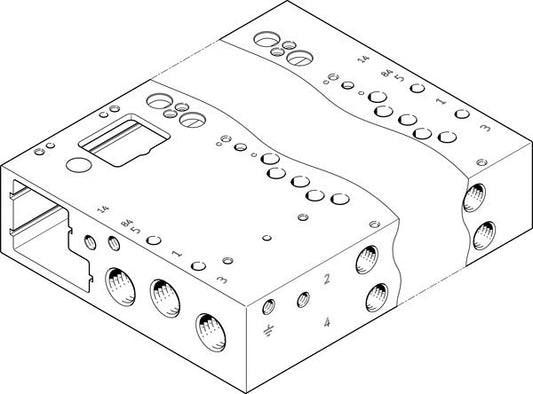VABM-L1-14W-G14-24-GR Manifold rail