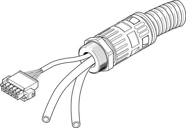 NHSB-A1-10-BLG5-LE5-PU8-2XBB Connecting cable