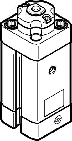DFSP-Q-16-10-DF-PA Stopper cylinder
