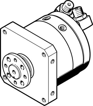 DSM-T-12-270-P-FW-A-B Semi-rotary drive