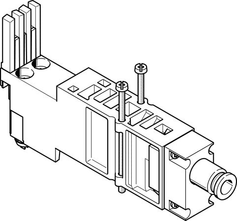 VMPA2-VSP-QS5/16 Vertical pressure supply plate