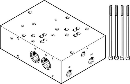 VABP-S1-2V1G-G38-2 Sub-base