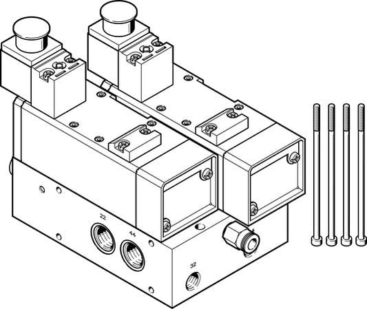 VABP-S1-2V1G-G38-2M-A1 Sub-base