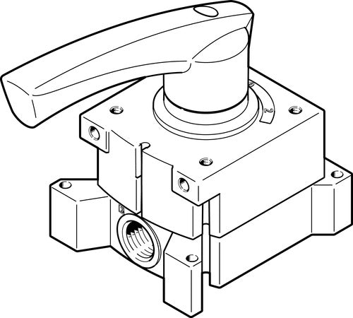 VHER-H-B43U-G14 Hand lever valve