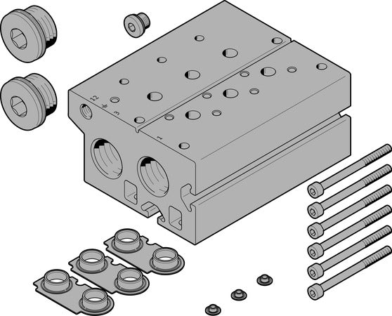 VABM-B10-30E-G34-6-P3 Manifold block