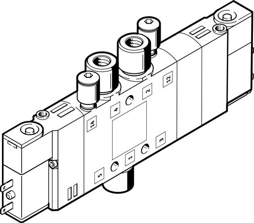 CPE10-M1BH-5/3BS-QS4-B Solenoid valve