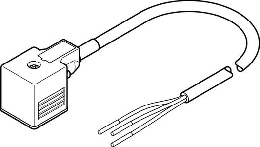 NEBV-A1W3F-P-K-0.6-N-LE3 Connecting cable