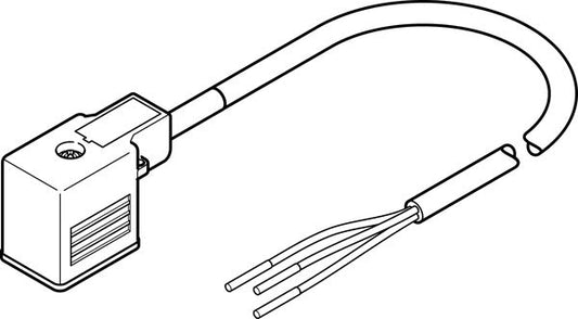 NEBV-B2W3F-P-K-0.6-N-LE3 Connecting cable
