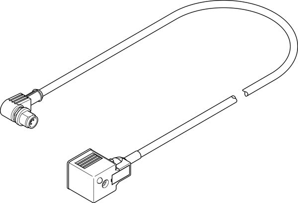 NEBV-A1W3-K-0.6-N-M12W3 Connecting cable