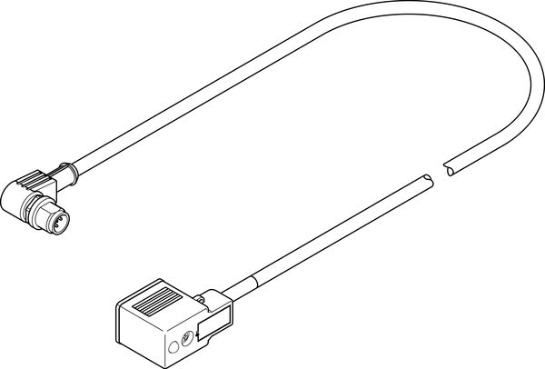 NEBV-B2W3-K-0.6-N-M12W3 Connecting cable