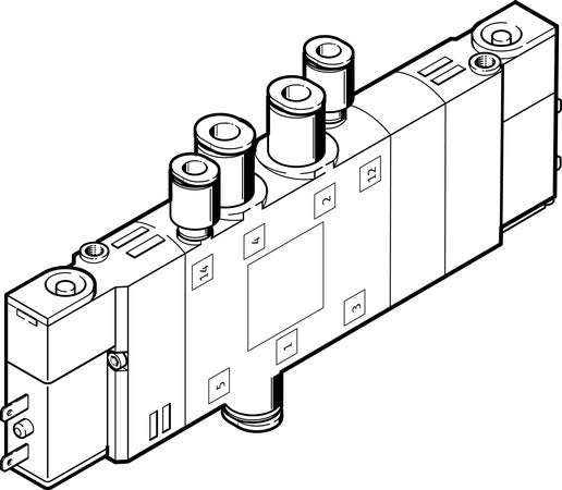 CPE14-M1BH-5/3BS-QS-6 Solenoid valve